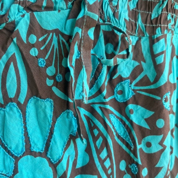 FREE PEOPLE Hawaiian Mini Dress Spaghetti Strap Rhinestone Detail Y2K NWT - Picture 13 of 13